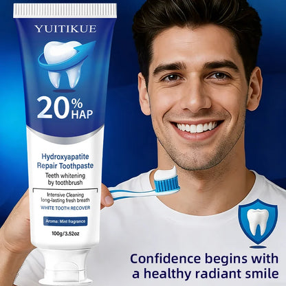 20% Hydroxyapatite Toothpaste for Deep Cleaning And Whitening Freshens Breath Gum Health Dental Plaque Removal