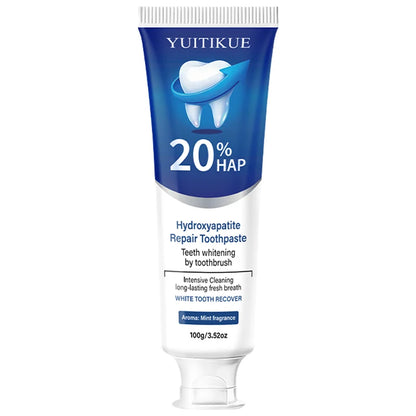 20% Hydroxyapatite Toothpaste for Deep Cleaning And Whitening Freshens Breath Gum Health Dental Plaque Removal